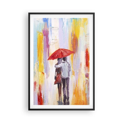 Poster în ramă neagră - Să plouă în continuare - 61x91 cm