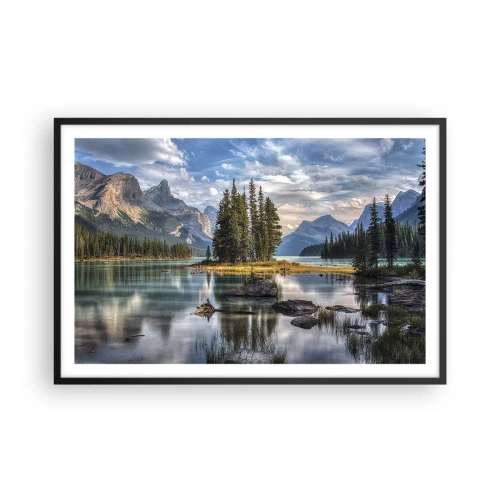 Poster în ramă neagră - La o apă mare și limpede… - 91x61 cm