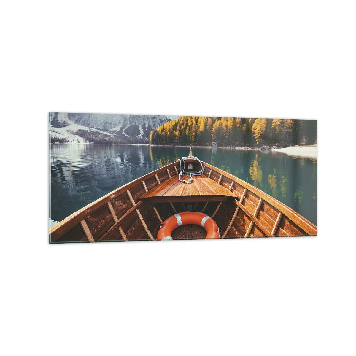 Tablou pe sticlă - Excursie pe munte - 120x50 cm