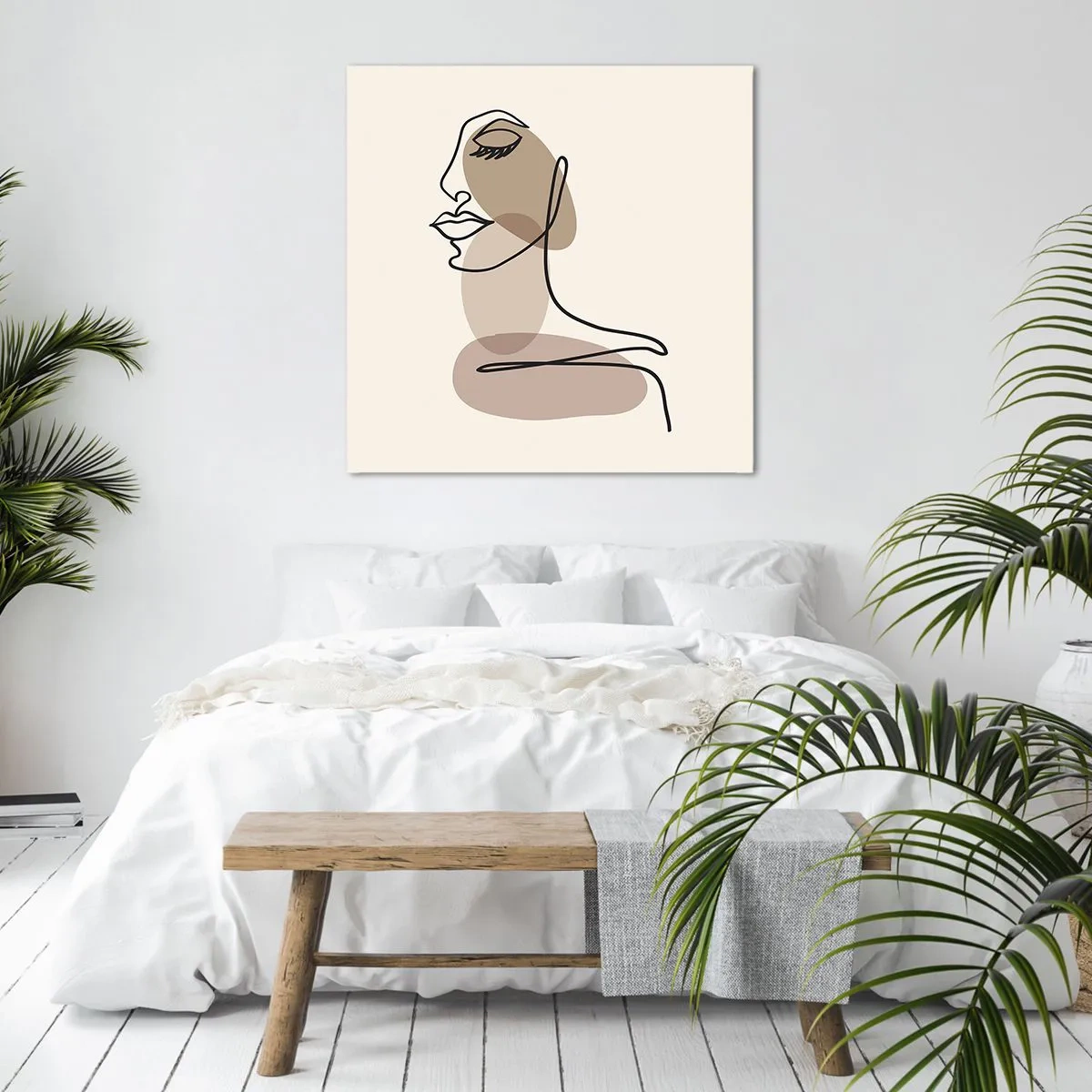 Tablou pe pânză - O anumită linie de frumusețe - 50x50 cm