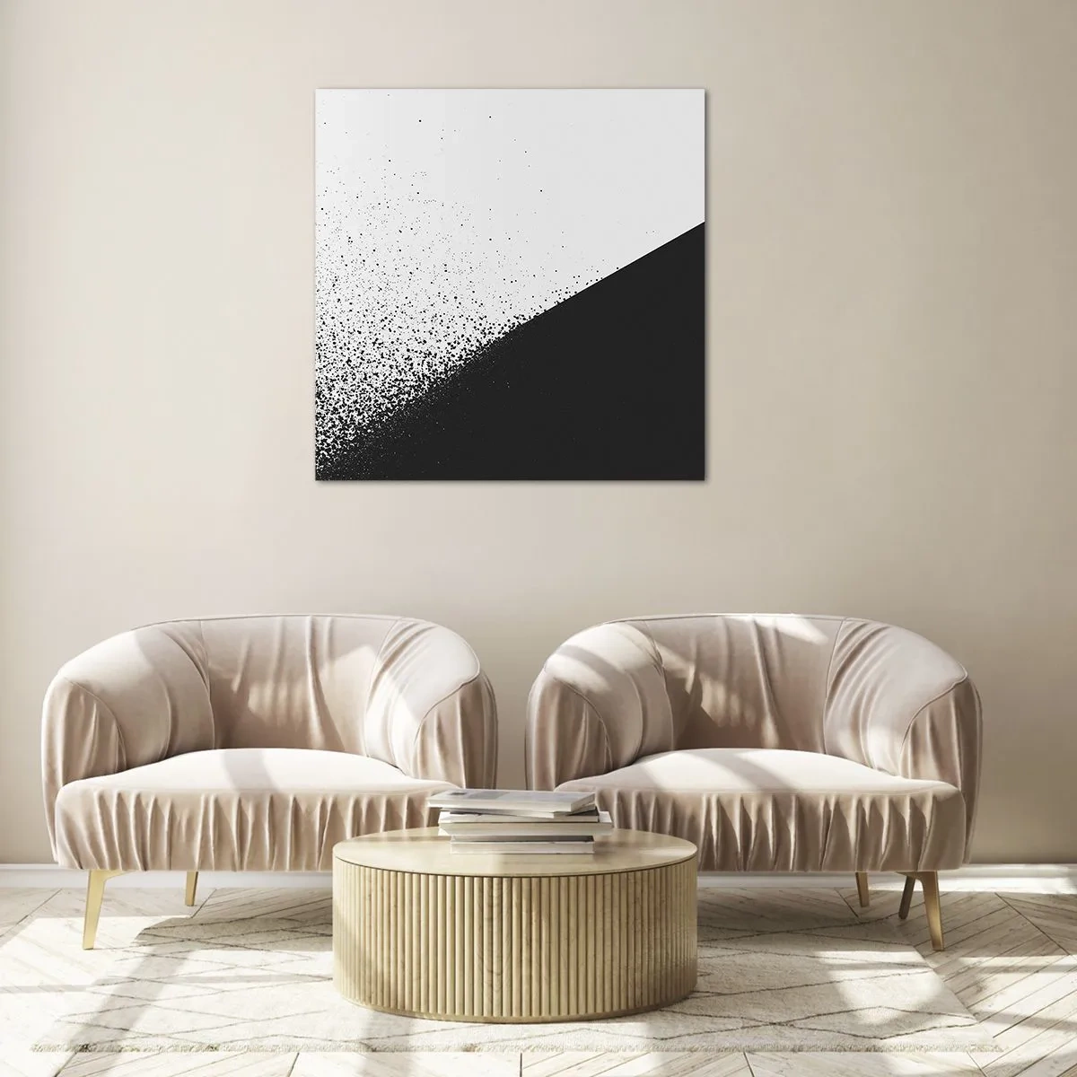 Tablou pe sticlă - Din ce în ce mai repede, din ce în ce mai mult - 50x50 cm