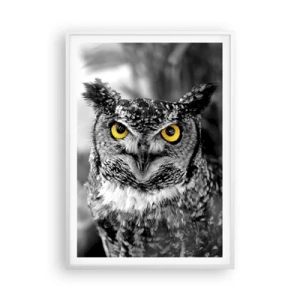 Poster în ramă albă - Nimic nu poate fi ascuns - 70x100 cm