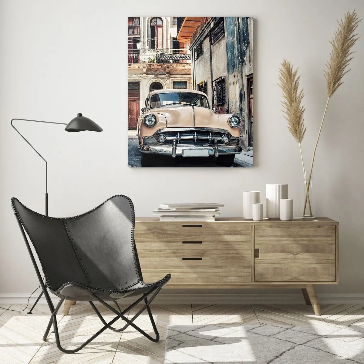 Tablou pe sticlă - O siestă în Havana - 50x70 cm