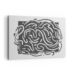 Tablou pe pânză - Abstracție: dansul bucuriei - 100x70 cm