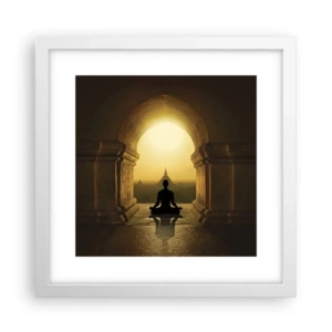 Poster în ramă albă - Armonie completă - 30x30 cm