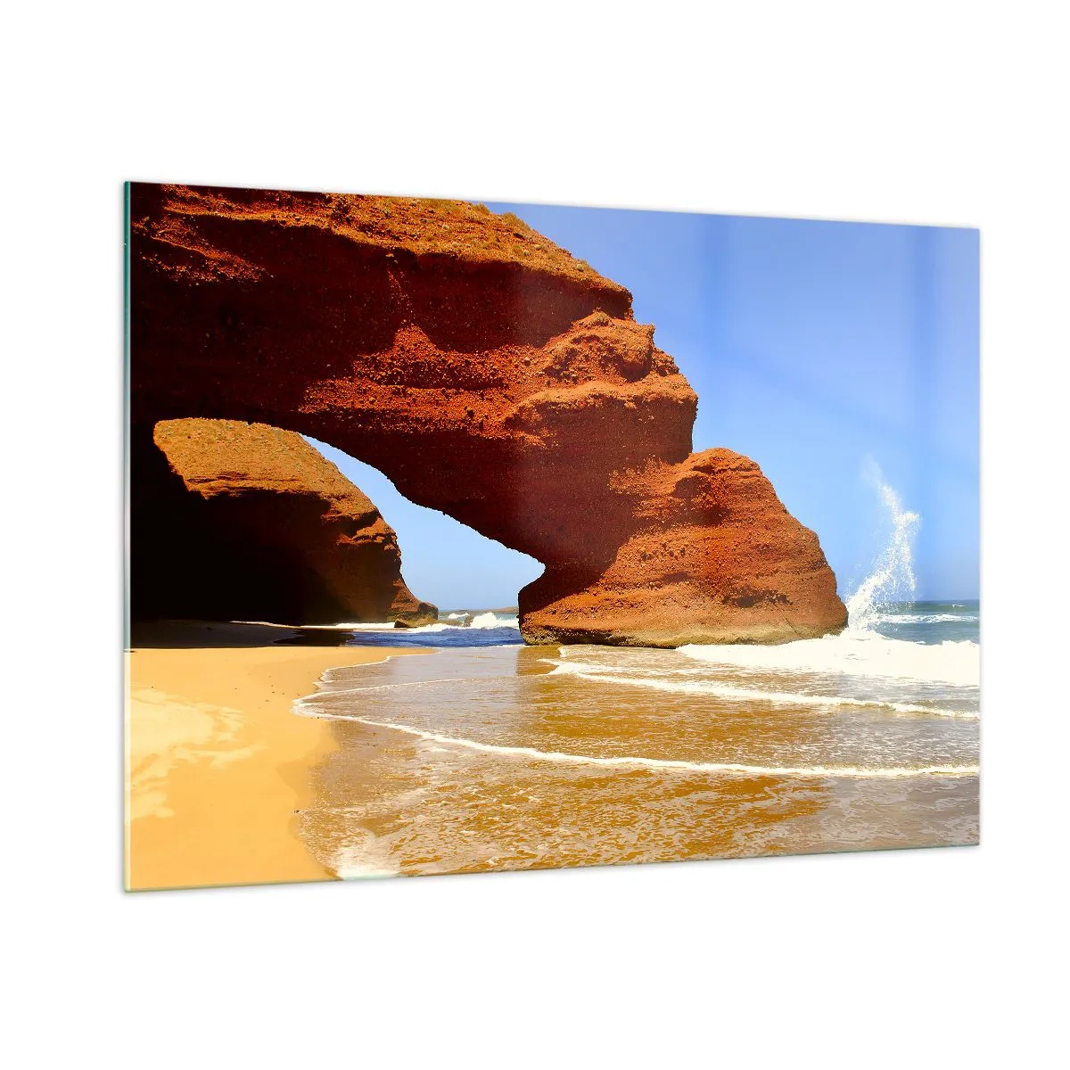 Tablou pe sticlă - Apă și vânt de mii de ani - 100x70 cm