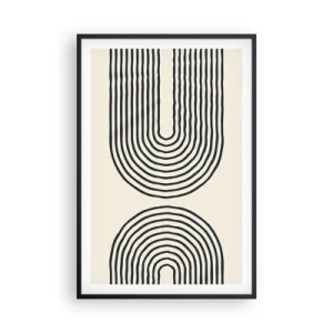 Poster în ramă neagră - În curând... - 61x91 cm