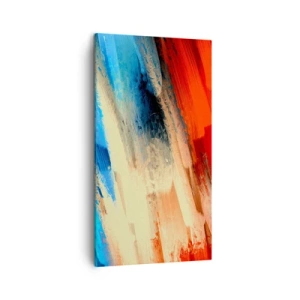 Tablou pe pânză - O cascadă de culori - 45x80 cm