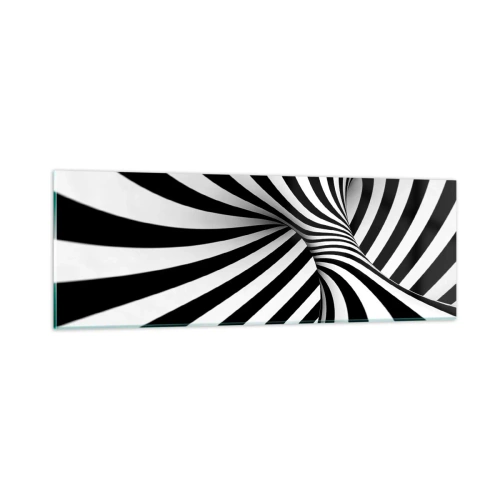 Tablou pe sticlă - Compoziție: spațiul dansator - 90x30 cm