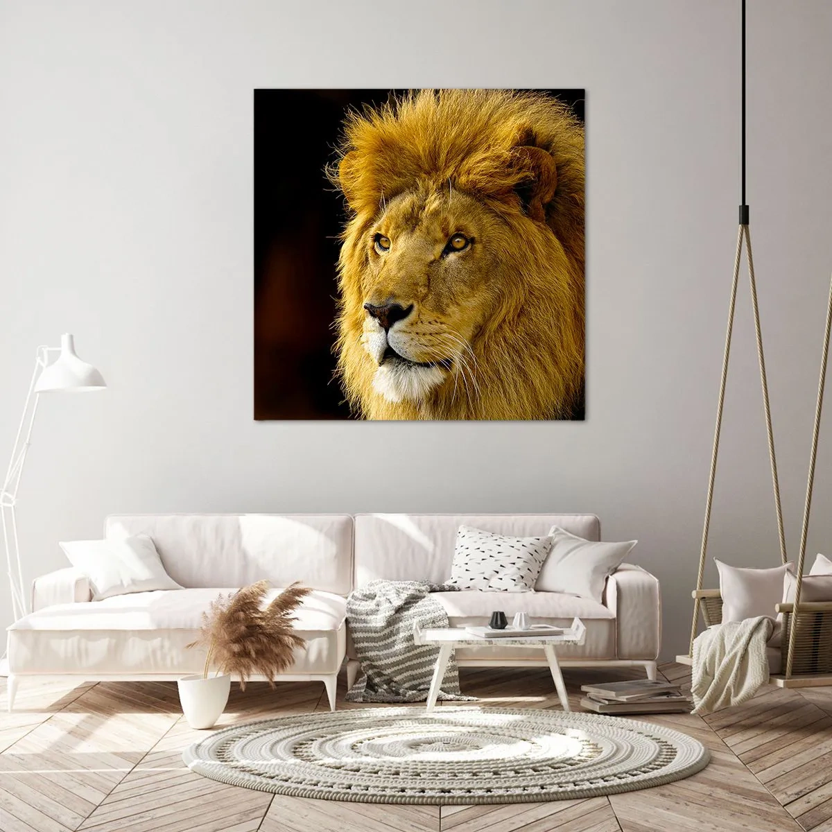 Tablou pe pânză - Portretul unui rege - 70x70 cm