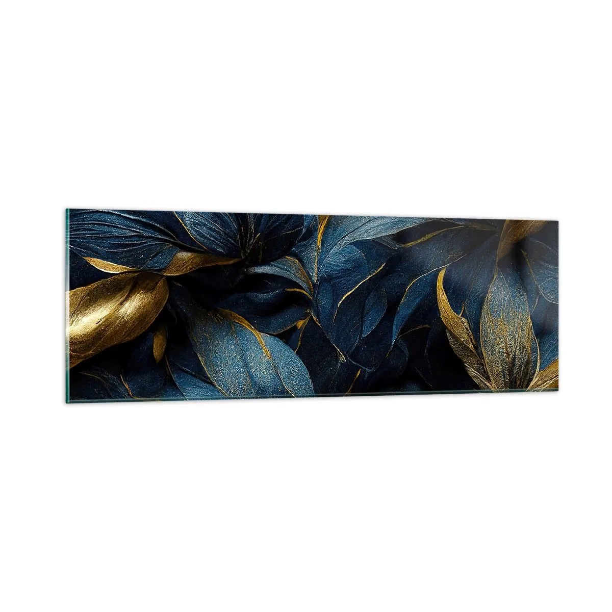 Tablou pe sticlă - Căptușită cu aur - 90x30 cm