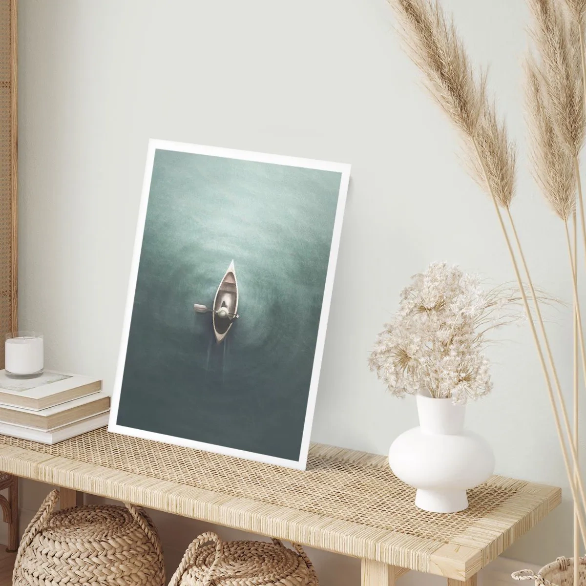 Poster - Peste lacul luminat de lună - 40x50 cm