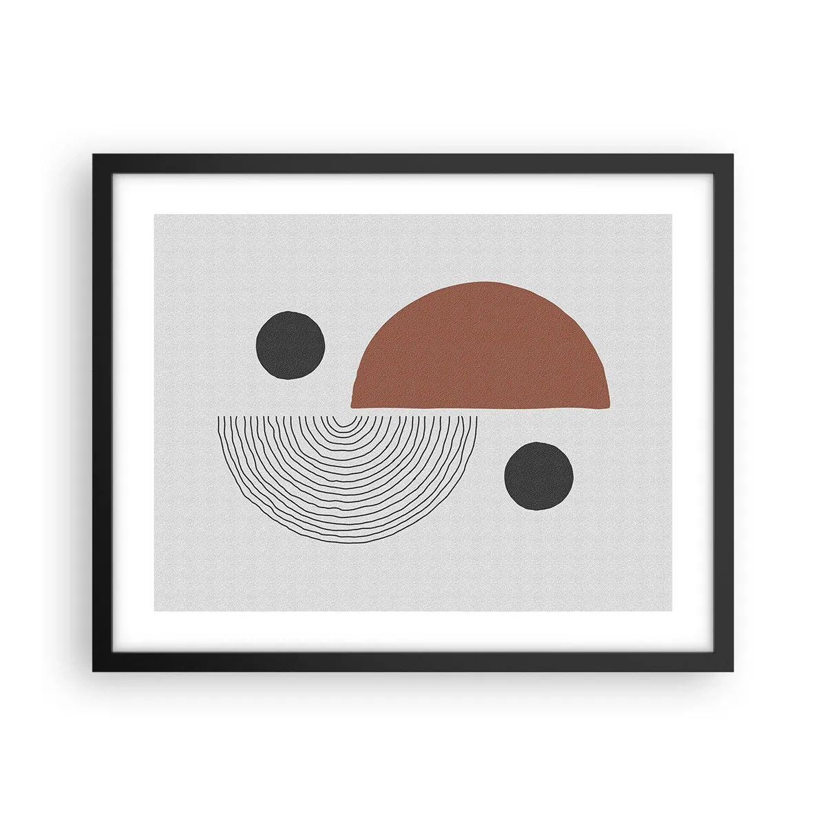 Poster în ramă neagră - Excelența roții - 50x40 cm