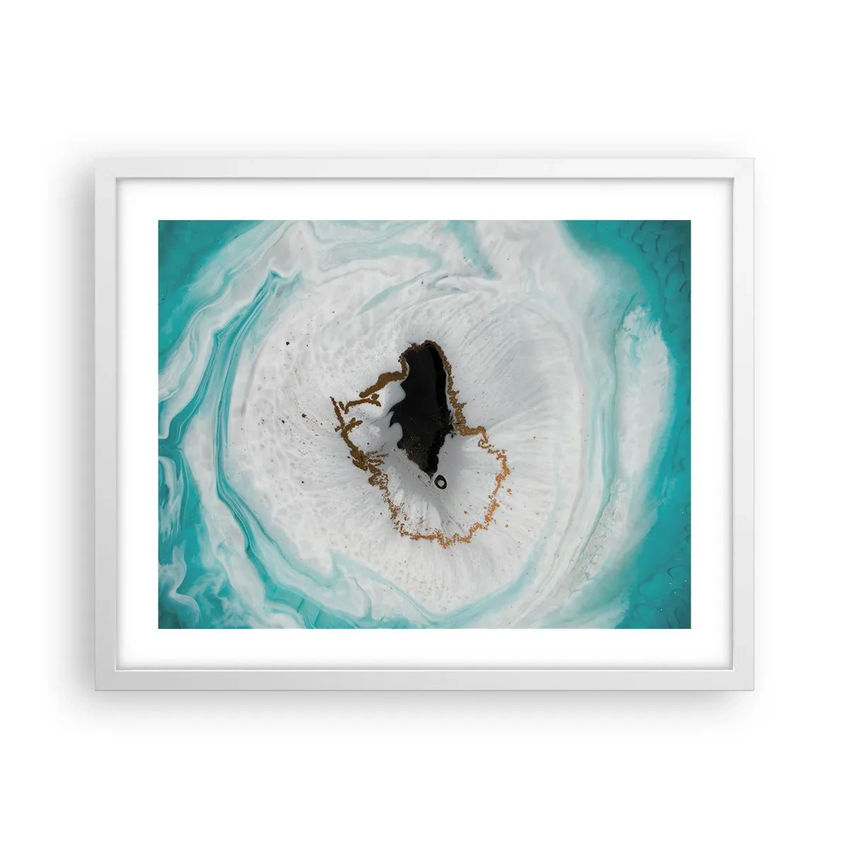 Poster în ramă albă - Pătrunde înăuntru - 50x40 cm