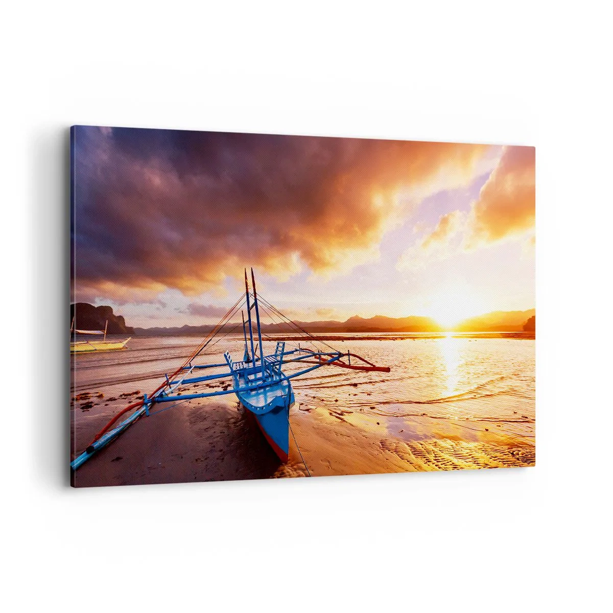 Tablou pe pânză - După o zi lungă, întindeți-vă pe nisip - 120x80 cm