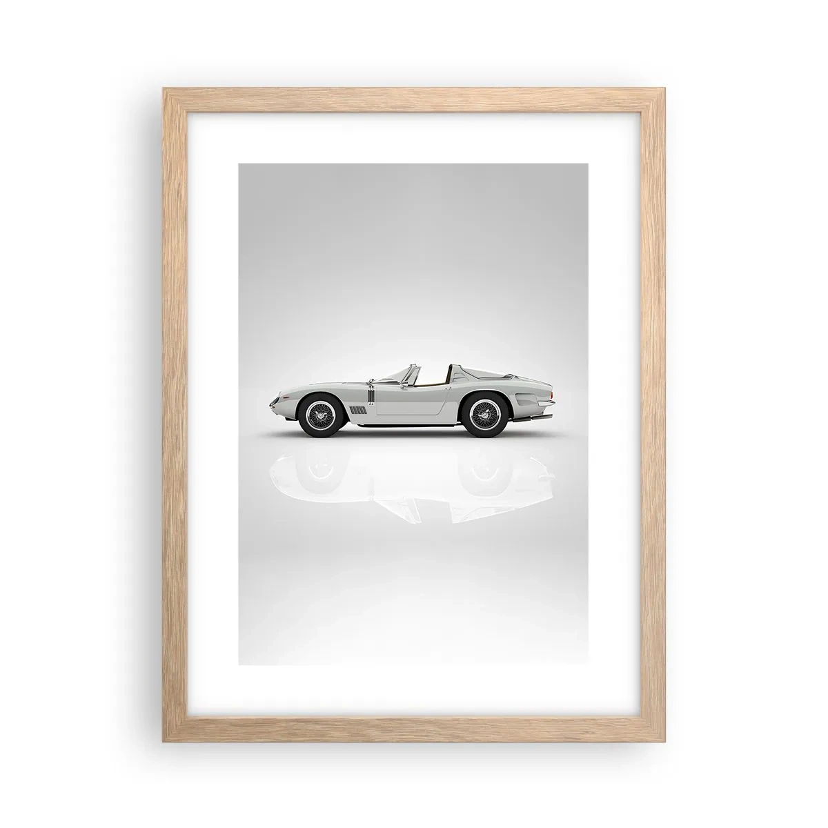 Poster în ramă de stejar deschis - Promisiunea distracției - 30x40 cm