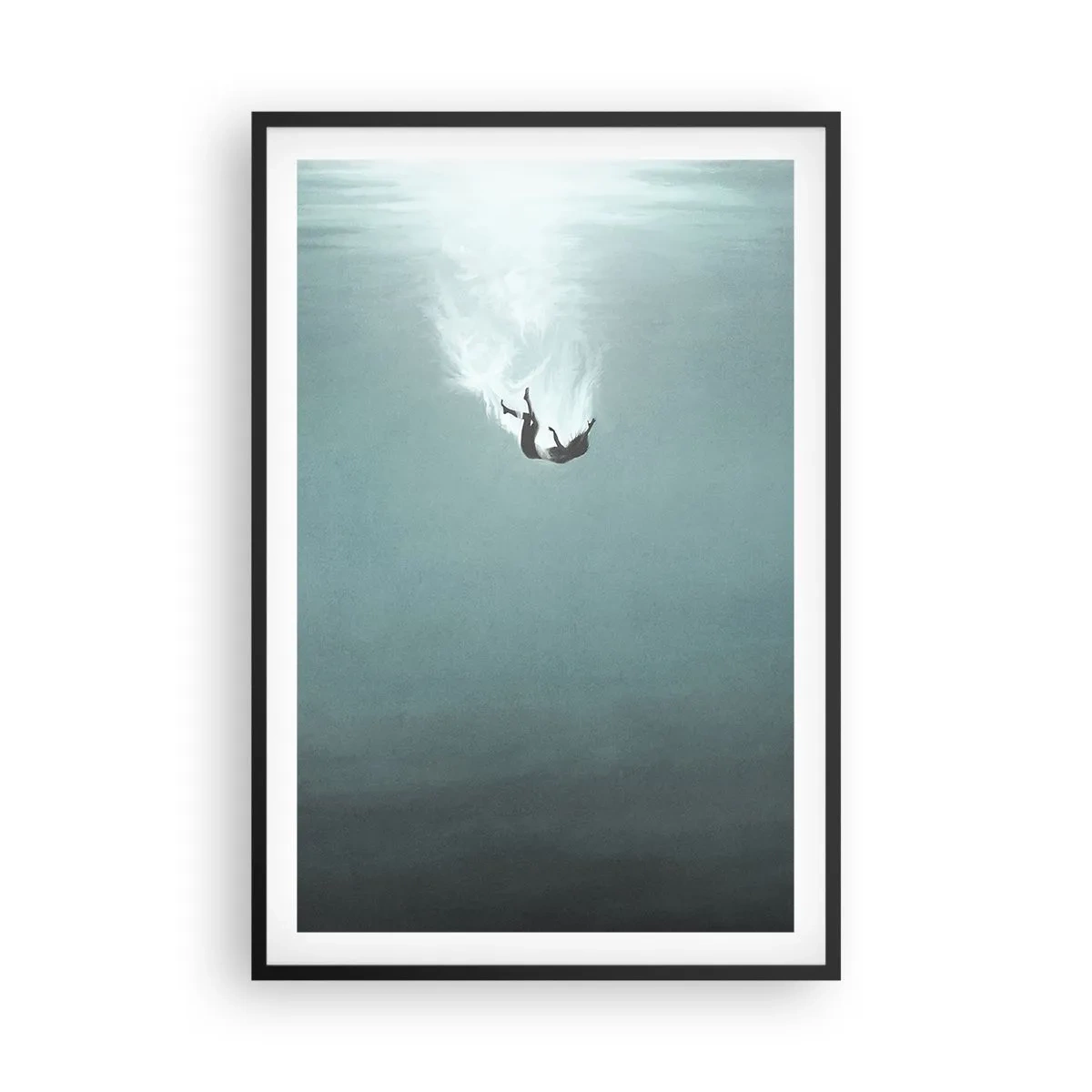 Poster în ramă neagră - În îmbrățișarea oceanului - 61x91 cm