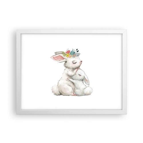 Poster în ramă albă - Ca la mama - 40x30 cm