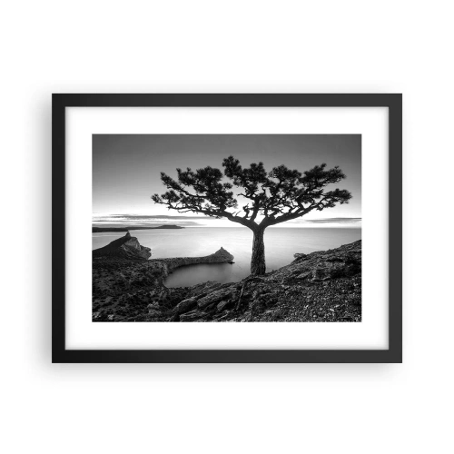 Poster în ramă neagră - Liniște până la orizont - 40x30 cm