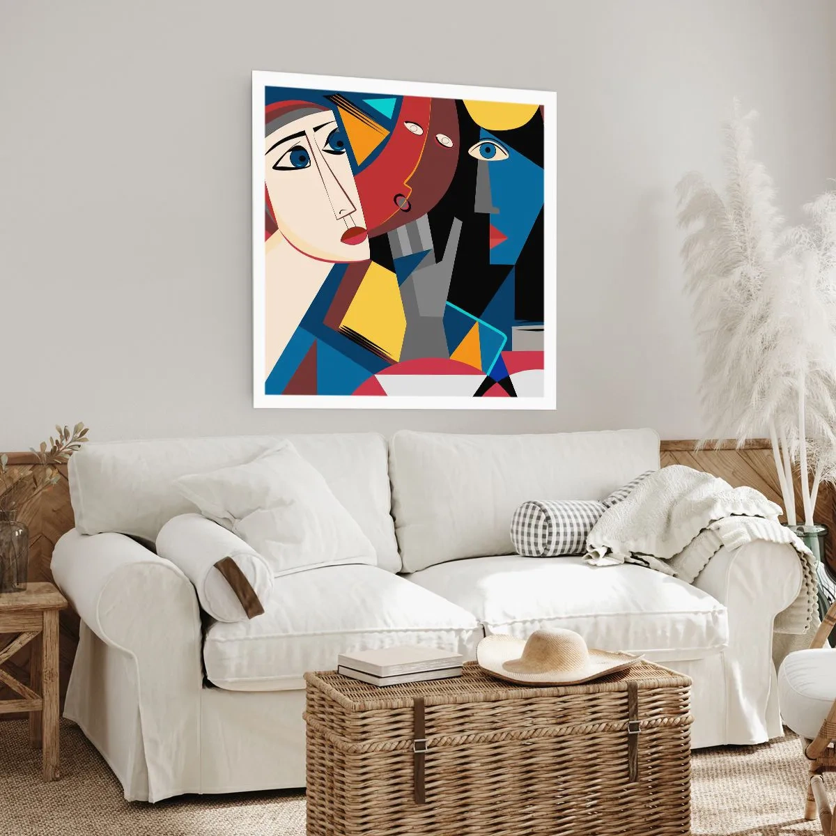 Poster - Discuția cubiștilor - 30x30 cm