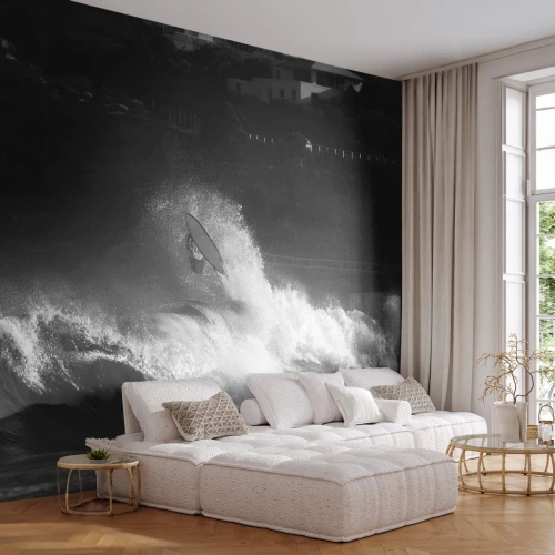 Tapet Premium Canvas - Provocare acceptată! - Surfing, Val, Sporturi acvatice - 250x175 cm