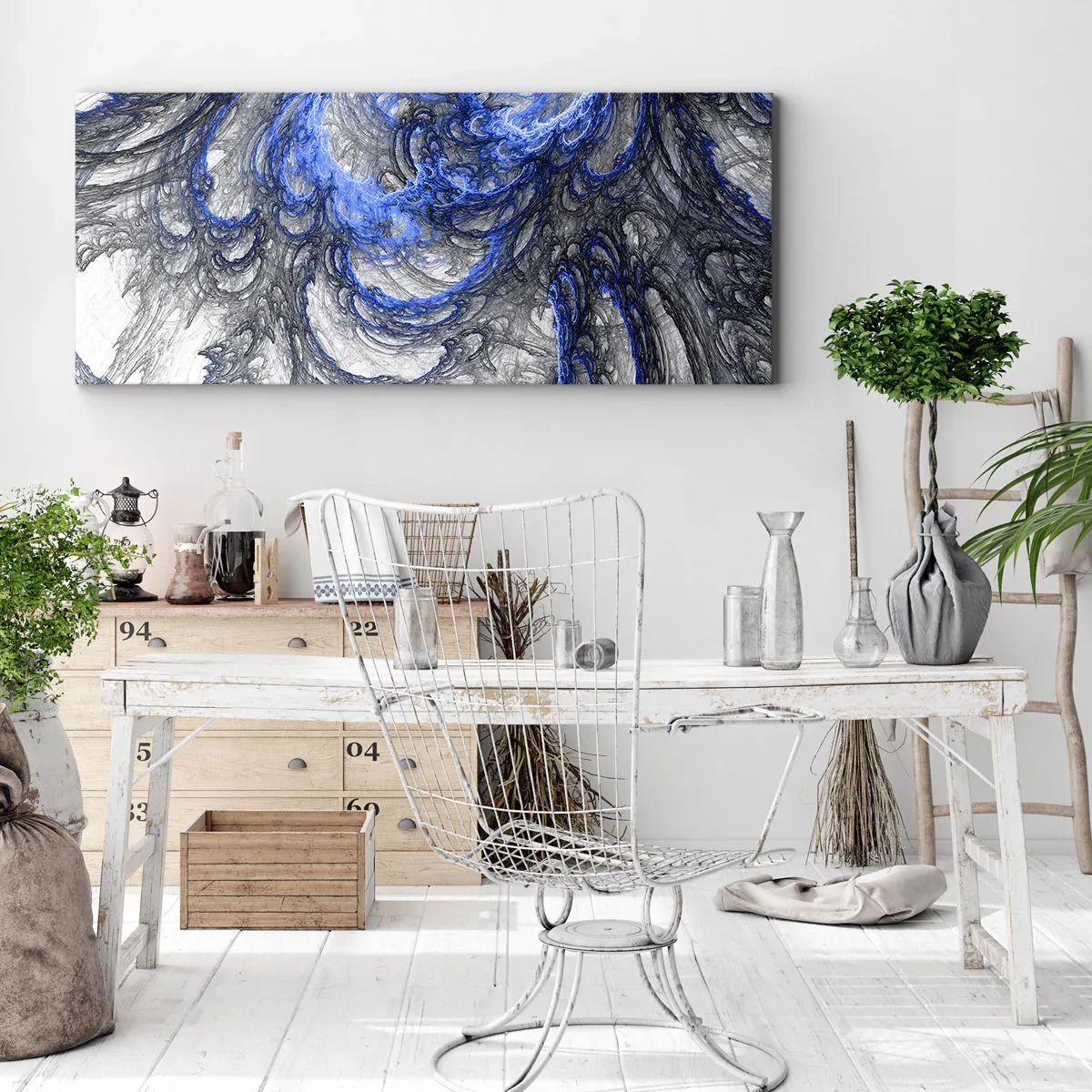 Tablou pe pânză - Nașterea unui val - 100x40 cm