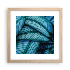 Poster în ramă de stejar deschis - Linii de viață - 30x30 cm
