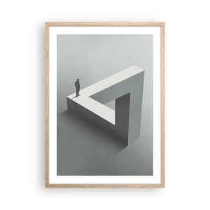 Poster în ramă de stejar deschis - Și totuși este posibil - 50x70 cm