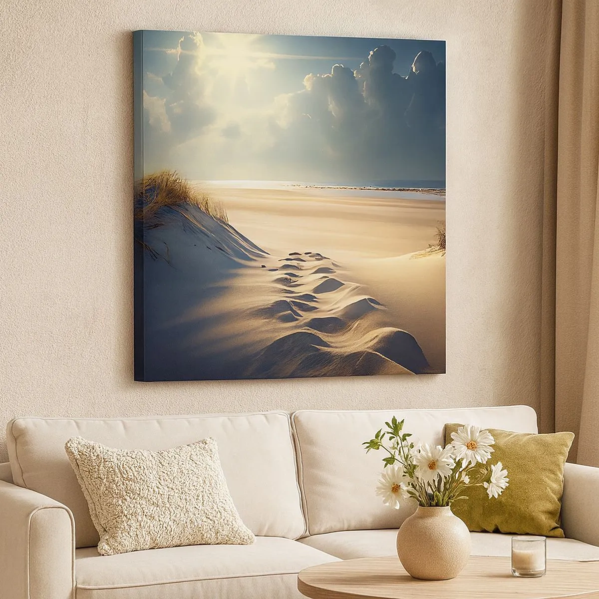 Tablou pe pânză - Peisaj liniștitor - 30x30 cm