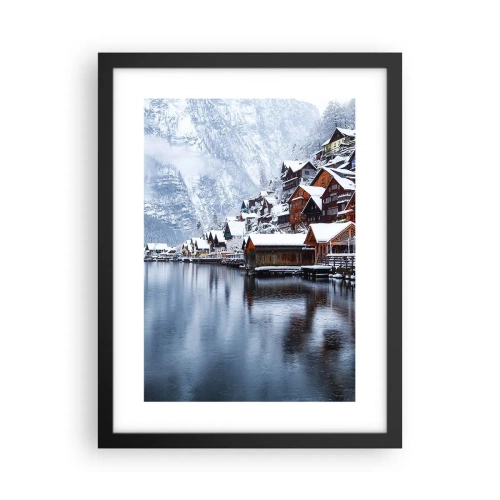 Poster în ramă neagră - În decor de iarnă - 30x40 cm