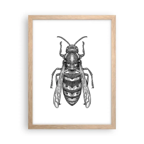 Poster în ramă de stejar deschis - De pe o planetă de insecte - 30x40 cm