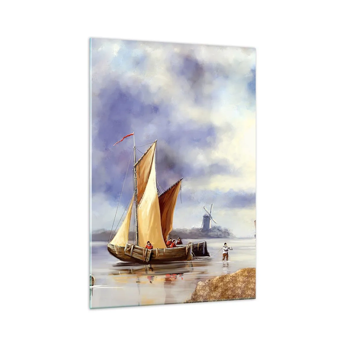 Tablou pe sticlă - Întoarcerea marinarilor - 70x100 cm