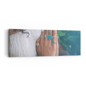 Tablou pe pânză - Bine ați venit în centrul ființei - 90x30 cm