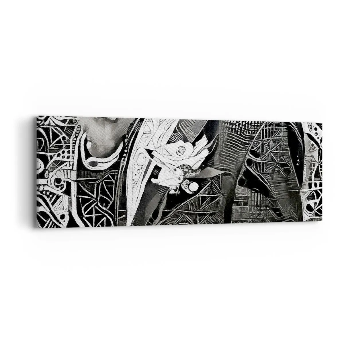 Tablou pe pânză - Doar un om aparent gri - 90x30 cm