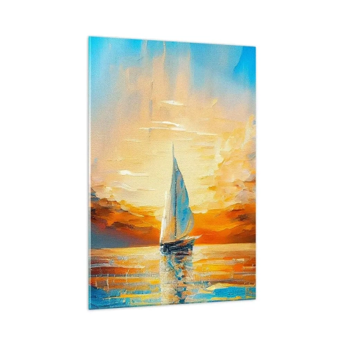 Tablou pe sticlă - Navigare prin aur - 70x100 cm