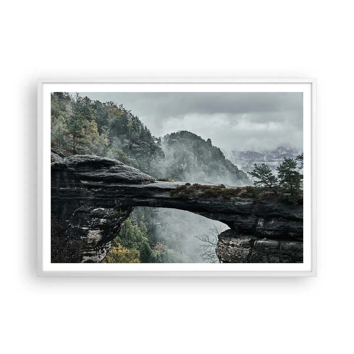 Poster în ramă albă - Aventura este pe cale să înceapă - 100x70 cm