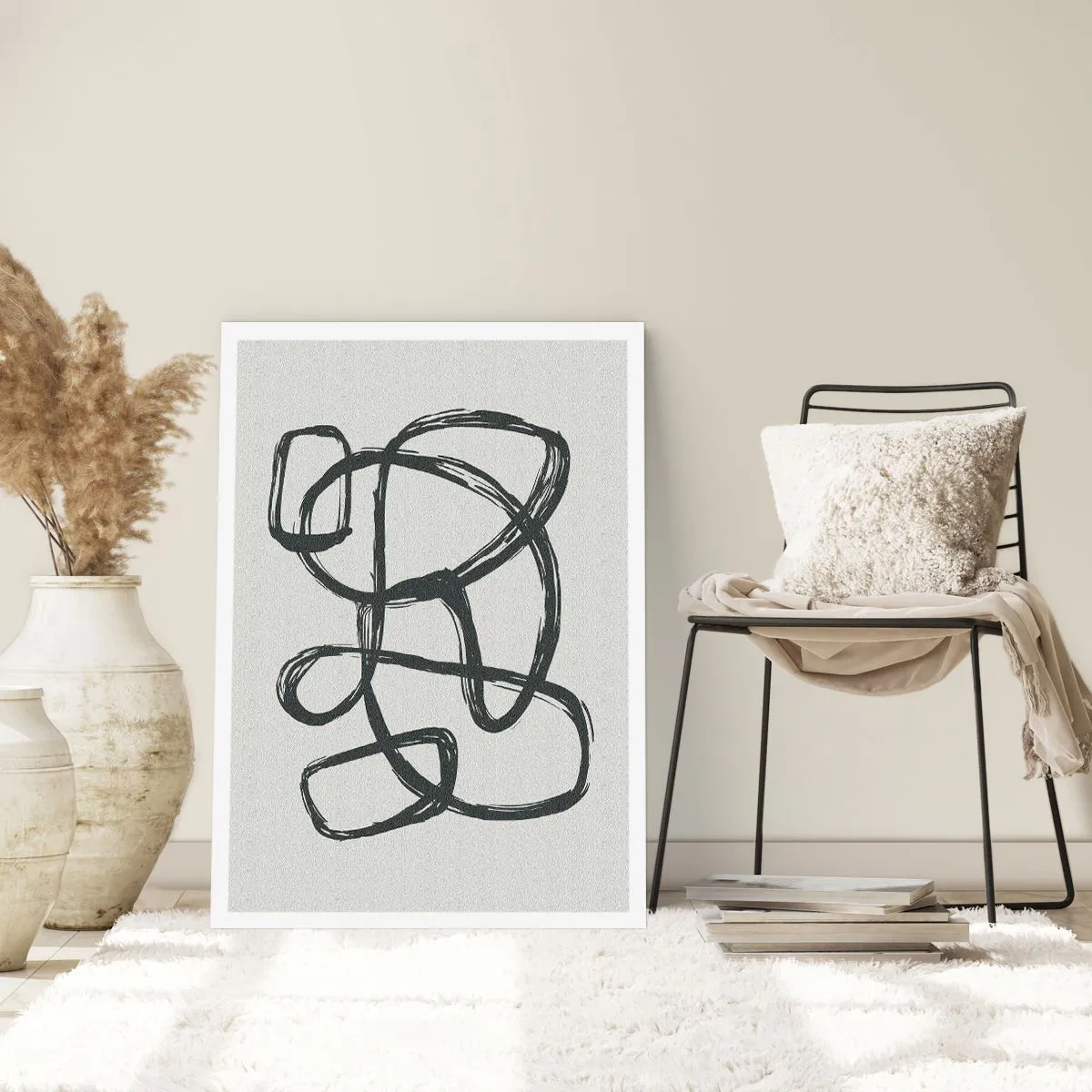 Poster - Abstracție în buclă - 50x70 cm