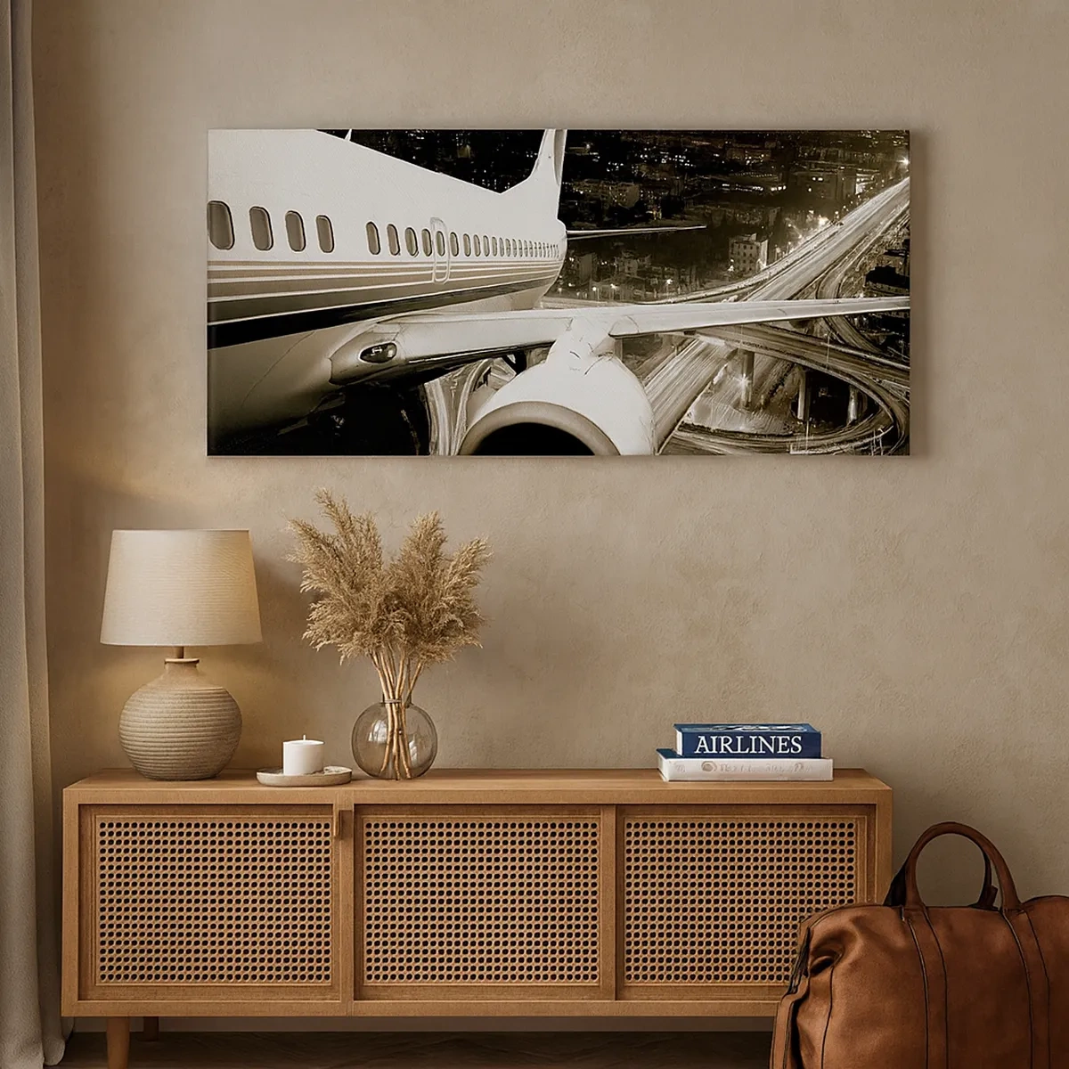 Tablou pe pânză - Zbor în noapte - 30x30 cm