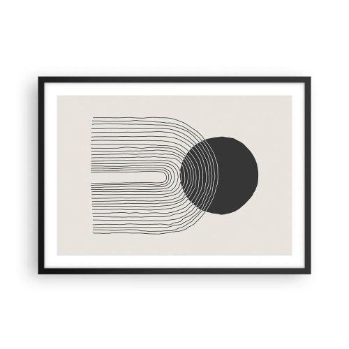 Poster în ramă neagră - Tremurând și încrezător - 70x50 cm