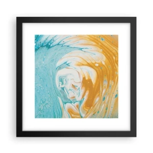 Poster în ramă neagră - Vârtej de pastel - 30x30 cm