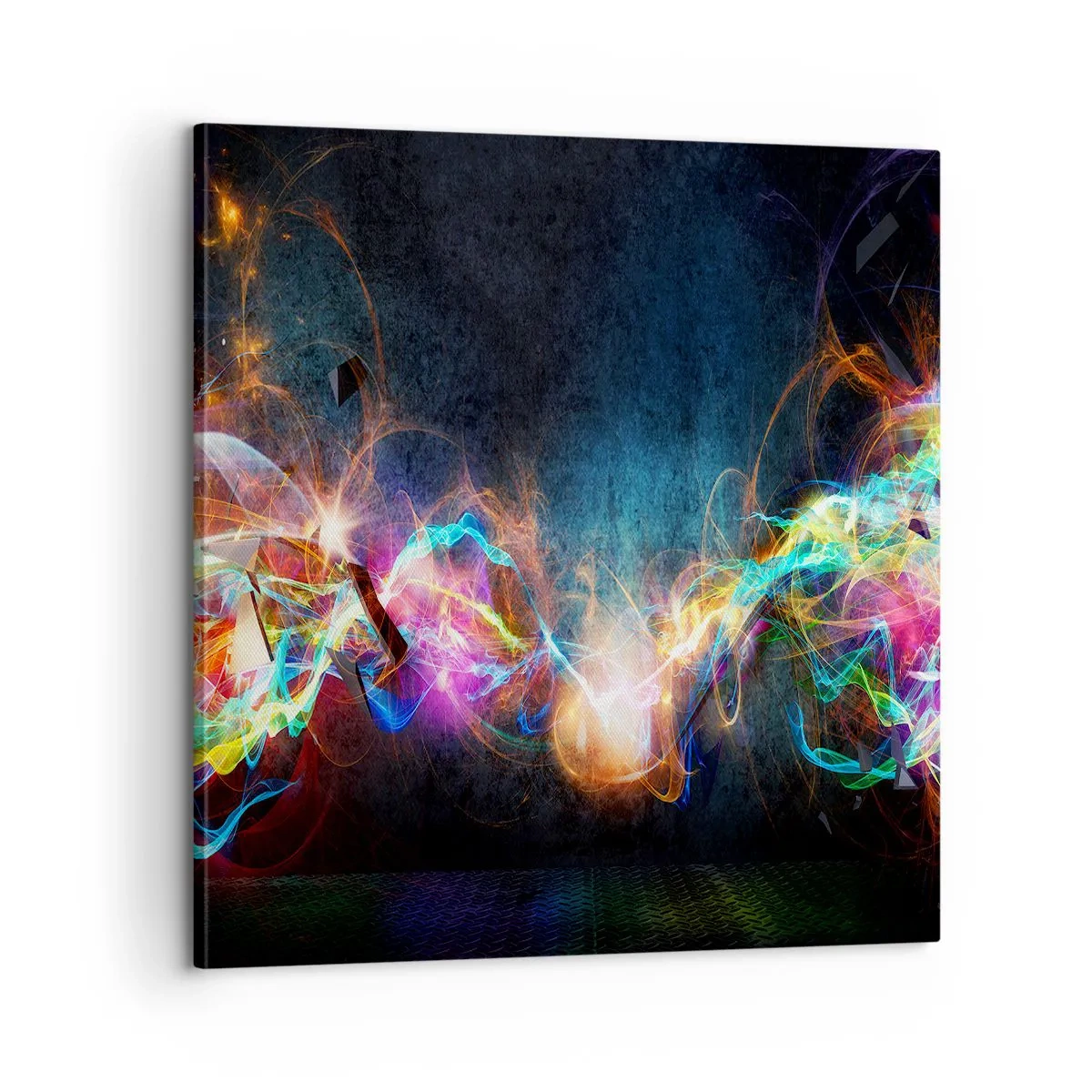 Tablou pe pânză - Cu bucurie împotriva întunericului - 60x60 cm