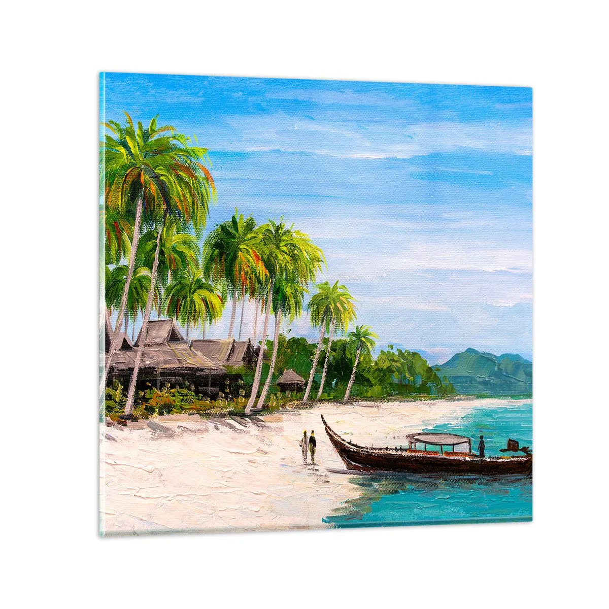Tablou pe sticlă - Un vis exotic - 30x30 cm
