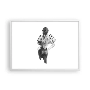 Poster în ramă albă - A trecut chiar pe lângă noi - 70x50 cm