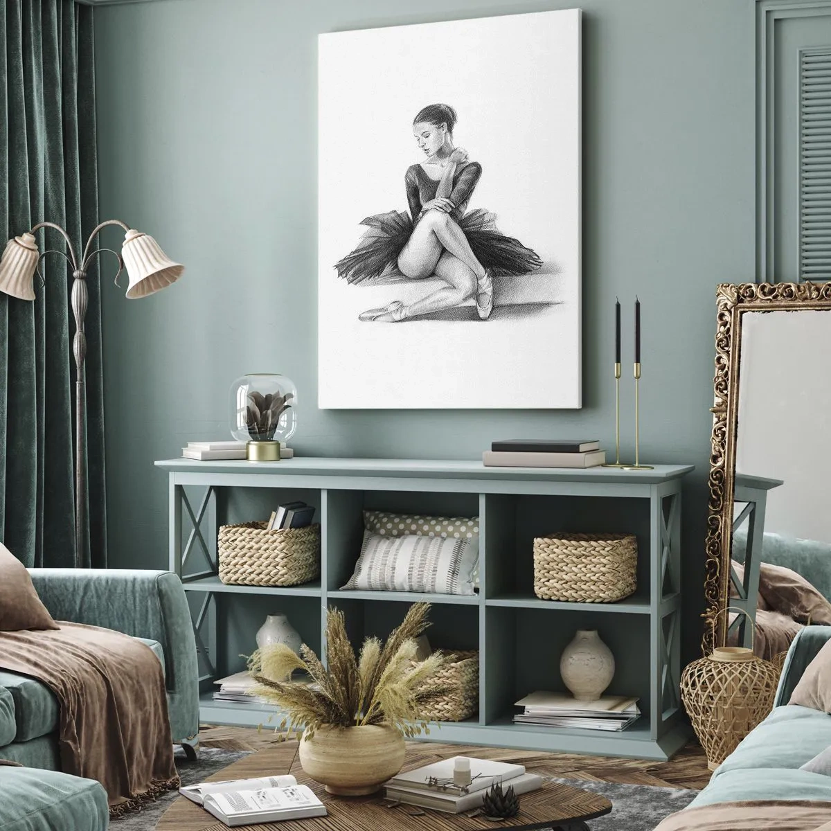 Tablou pe pânză - Încântată de dans - 70x100 cm