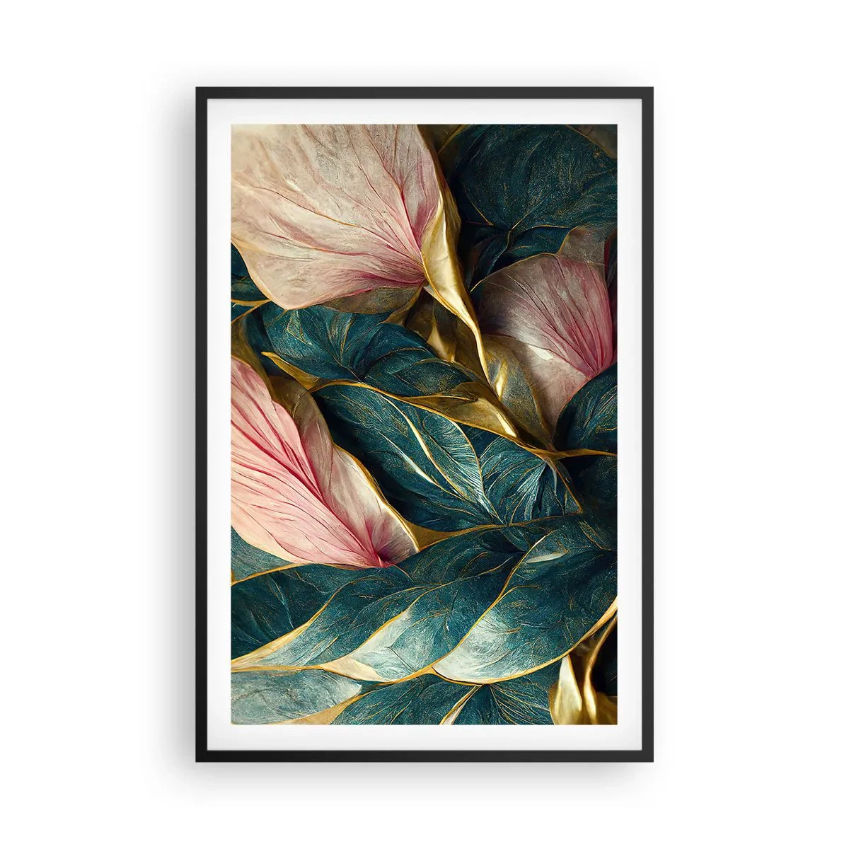 Poster în ramă neagră - Eleganța naturală și stil - 61x91 cm