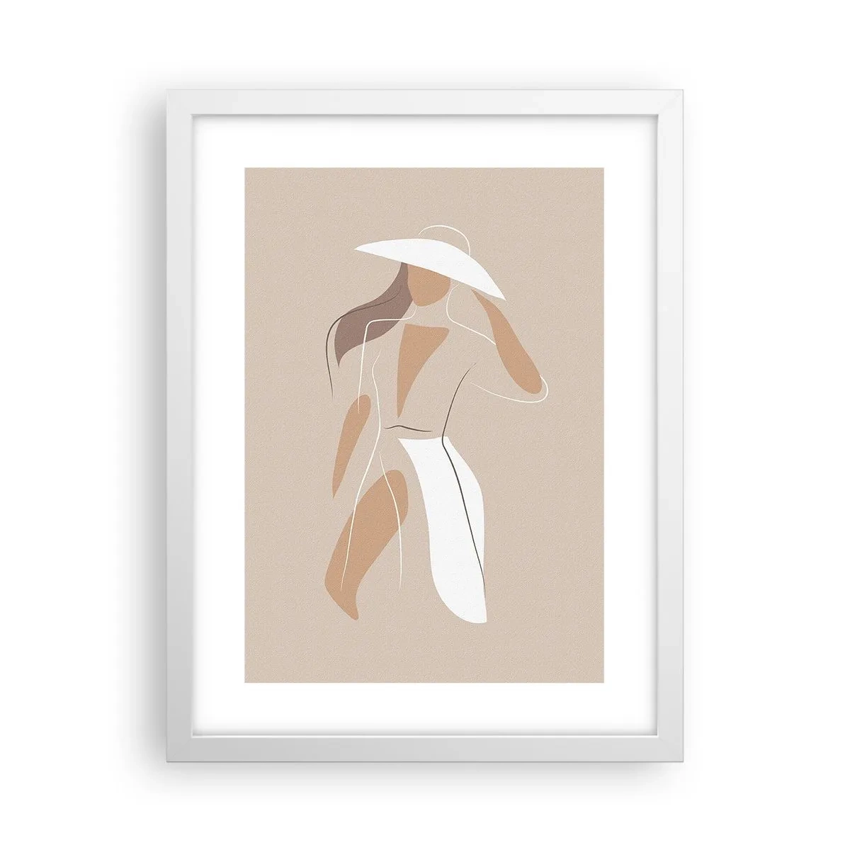 Poster în ramă albă - Moda este distractivă - 30x40 cm