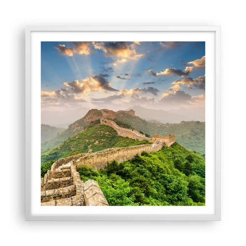 Poster în ramă albă - Măreția netrecătoare - 60x60 cm