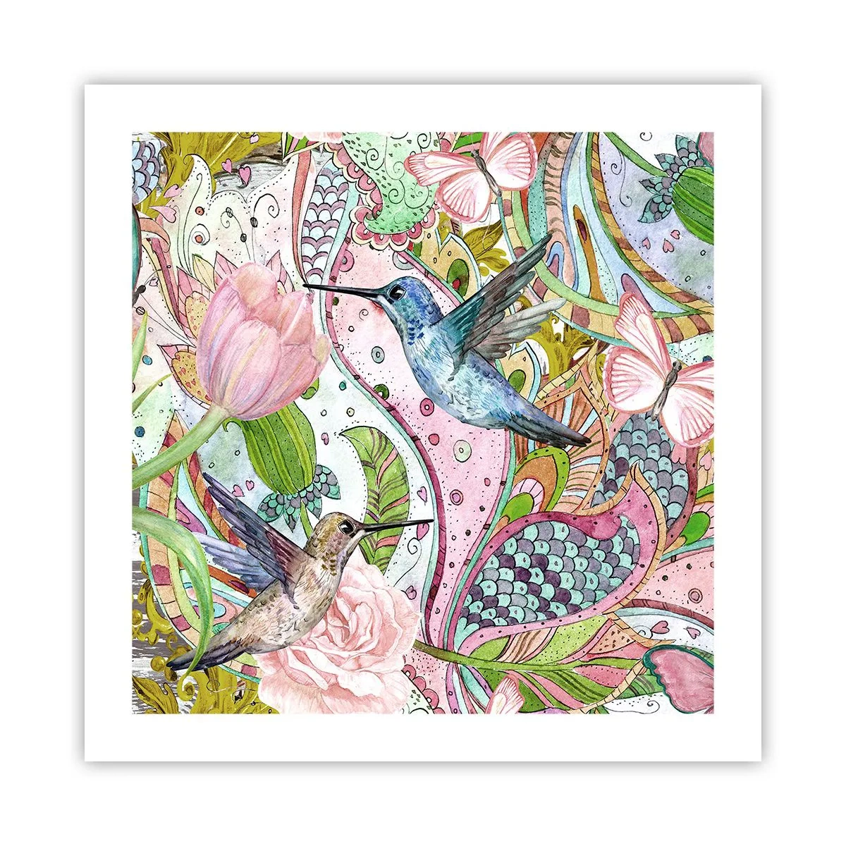 Poster - Încurcat în viță de vie - 50x50 cm