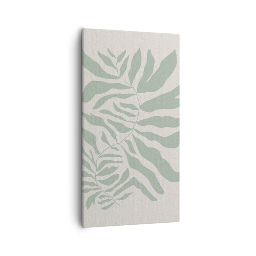 Tablou pe pânză - Ramura de smarald - 55x100 cm