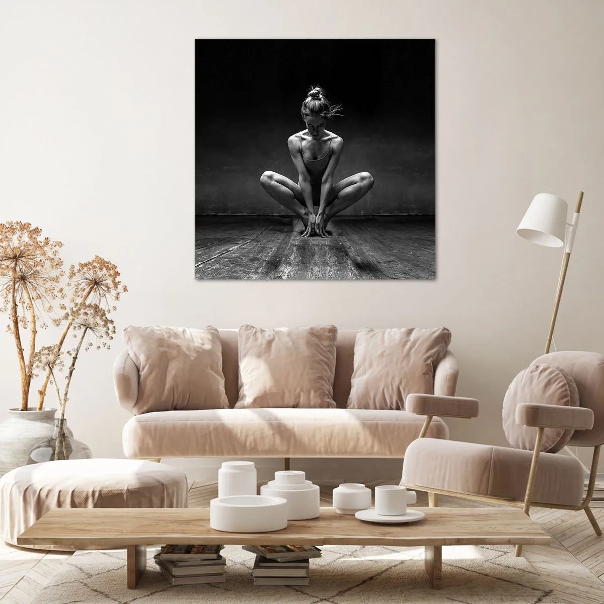 Tablou pe pânză - Energie de dans concentrată - 70x70 cm